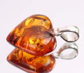 Amber Heart Pendant