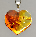 Baltic Amber Heart Pendant