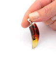Mens Amber Amulet Pendant