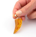Mens Amber Amulet Pendant