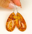 Cognac Amber Earrings