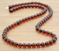 Mens Amber Beaded Necklace