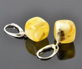 Amber Cube Earrings