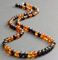 Mens Amber Beaded Necklace