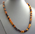 Mens Amber Beaded Necklace