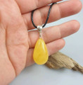 Butterscotch Amber Teardrop Pendant