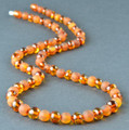 Mens Amber Beaded Necklace