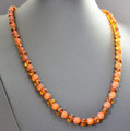 Mens Amber Beaded Necklace
