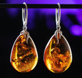 Amber Teardrop Earrings 