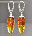 Amber Silver Earrings