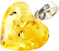 Amber Heart Pendant