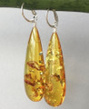 Clear Lemon Amber Earrings
