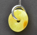 Butterscotch Amber Donut Pendant