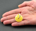 Butterscotch Amber Donut Pendant