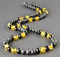 Mens Amber Beaded Necklace