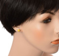 Amber Stud Earrings