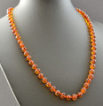 Mens Amber Beaded Necklace