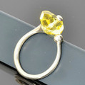 Amber Silver Ring