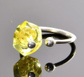 Amber Silver Ring