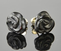 Amber Rose Stud Earrings