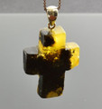 Amber Cross Pendant