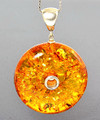 Amber Donut Pendant