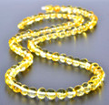 Golden Amber Beaded Necklace