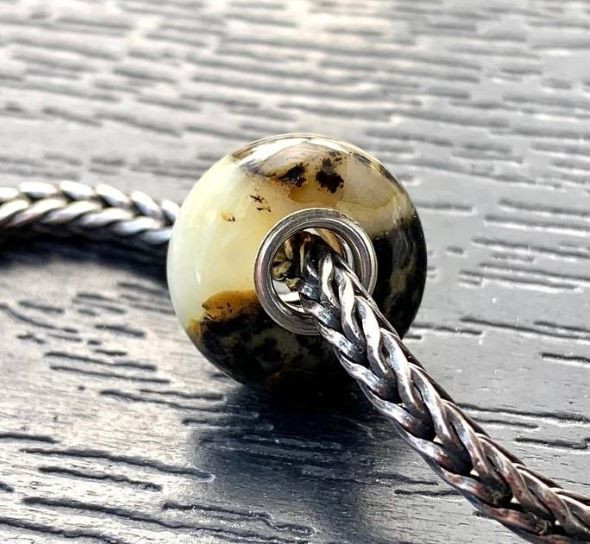 Pandora Style Amber Charm Bead Made of Amazing Amber.