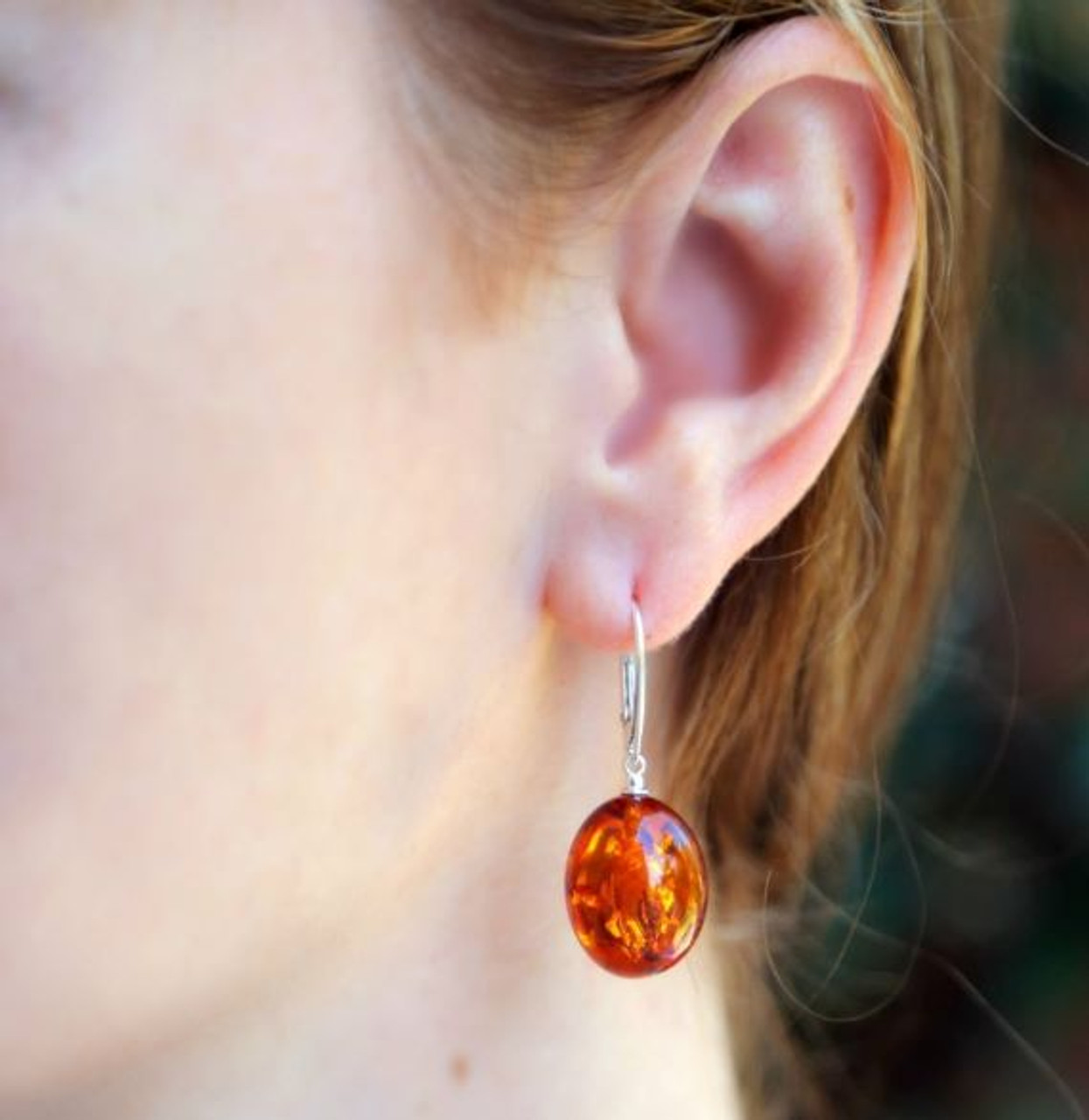 Precious Baltic Amber Earrings [Amber Jewelry Boutique].