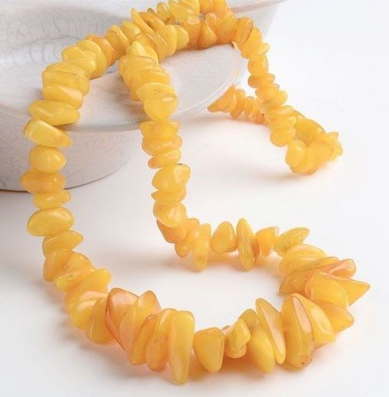 Butterscotch Amber Nugget Necklace #3 – Beads of Paradise