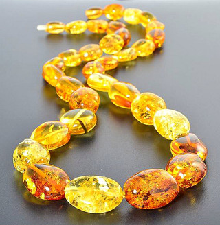 ネックレス・ペンダント amber necklace Amber Necklace Made of Cognac, Honey, Lemon Colors Amber.