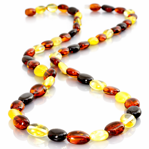 Amber Beaded Necklace 