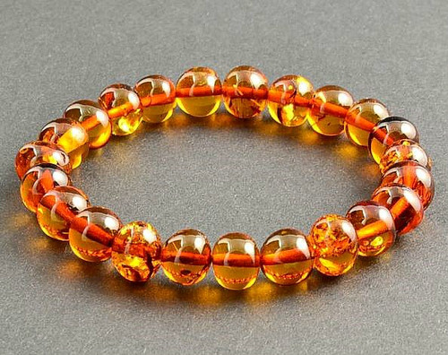 Amber Beaded Bracelet