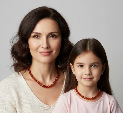 Amber Beaded Necklace 