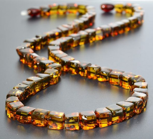 Amber Beaded Necklace 