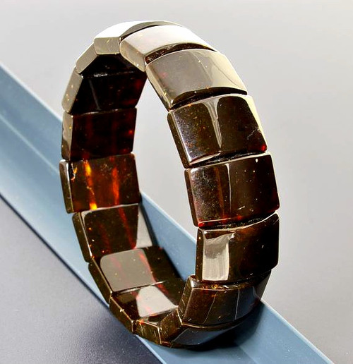 Bangle Style Amber Bracelet 