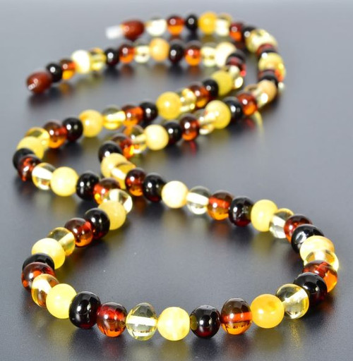Amber Beaded Necklace 