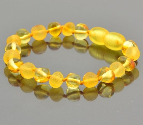 raw amber teething bracelet