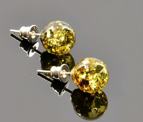 Amber Stud Earrings