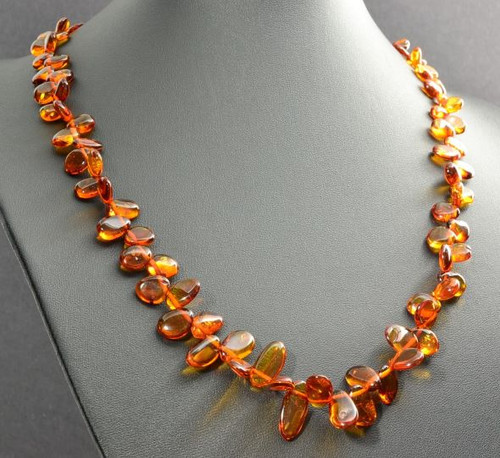 Leaf Amber Necklace