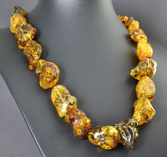 Green Amber Necklace