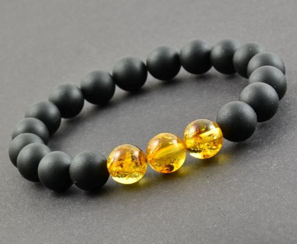 Mens Amber Bracelet