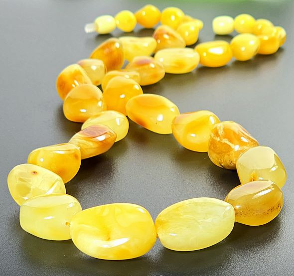Amber Beaded Necklace 