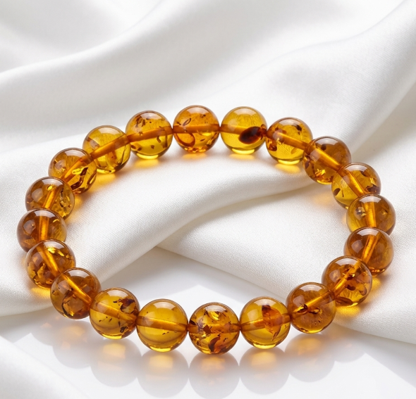 Amber Beaded Bracelet