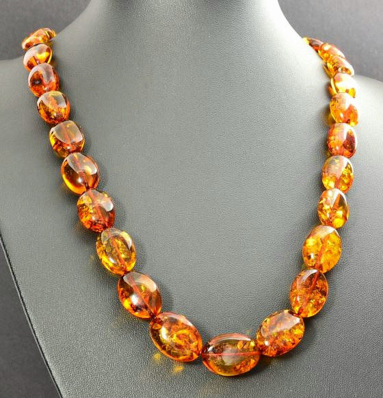 Amber Beaded Necklace