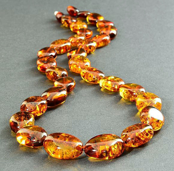 Amber Beaded Necklace