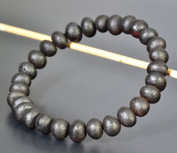 Raw Amber Healing Bracelet Made of Black Baltic Amber