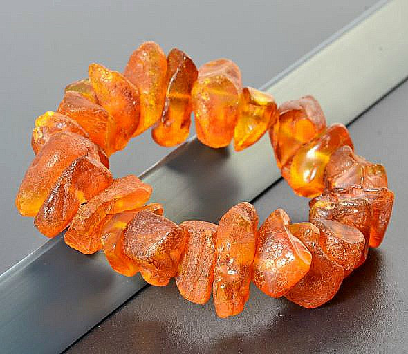 Amber Beaded Bracelet