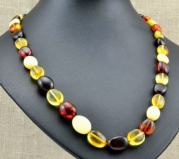 Amber Beaded Necklace 