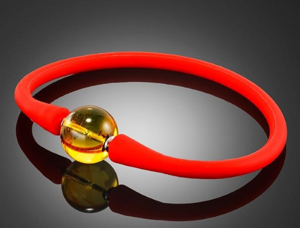 Rubber Band Amber  Bracelet 